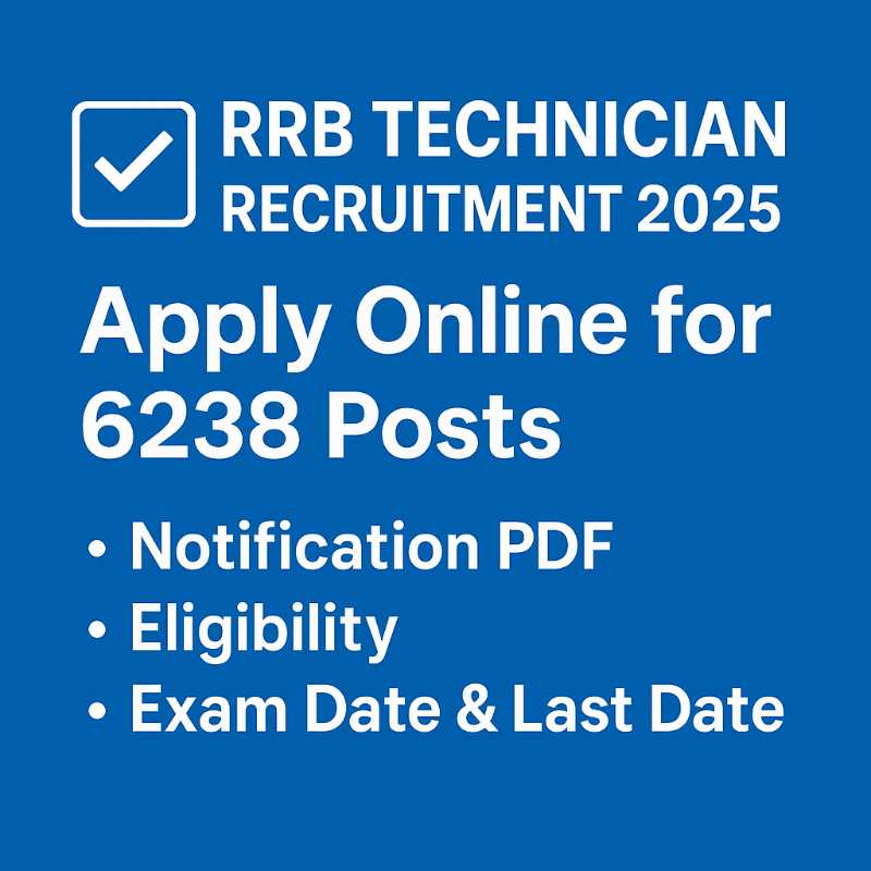 RRB Technician Recruitment 2025 RRB Technician Recruitment 2025